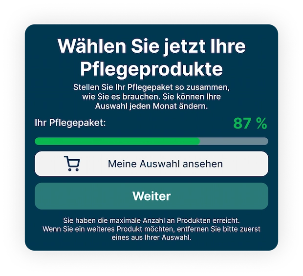 wahlen sie jetzt ihre pflegeprodukte