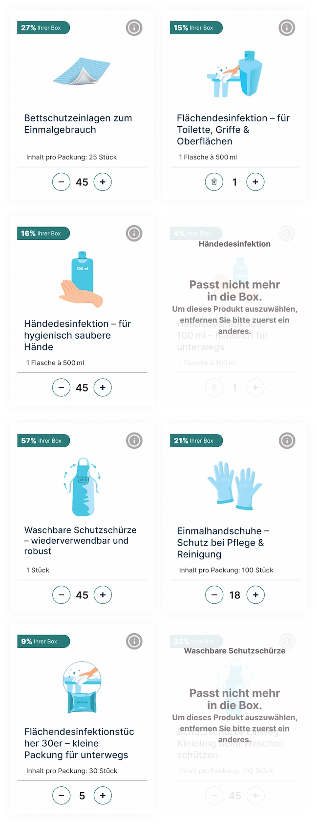 pflegeprodukte konfigurator